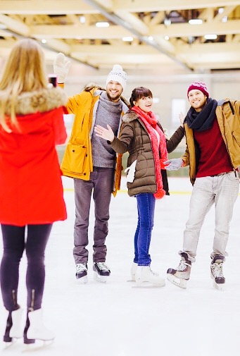 Ice Skating Group Date Idea