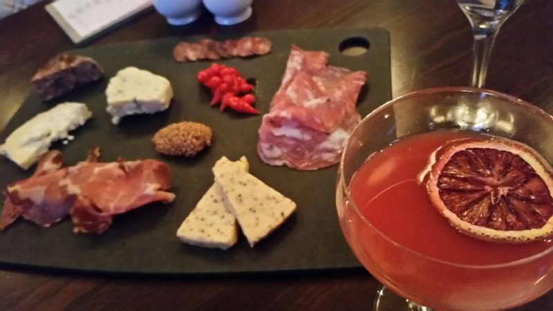 Charcuterie Platter and cocktails at The Presidents Room