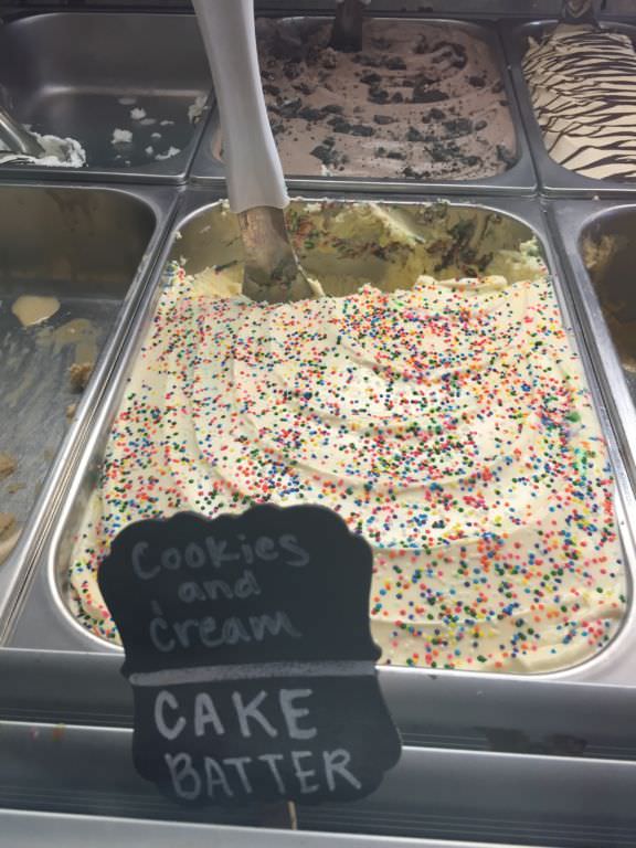 Cake Batter Gelato in Cincinanti