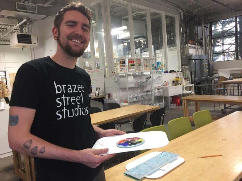 Creating memories in glass at Brazee Street Studio | Date Night Cincinnati